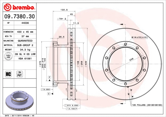 Brake Disc (44036)