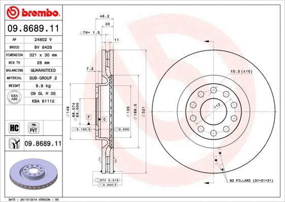 Brake Disc (24802 V)