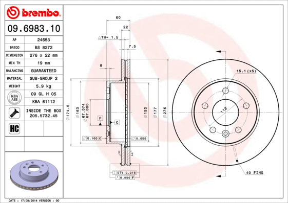Brake Disc (24653)