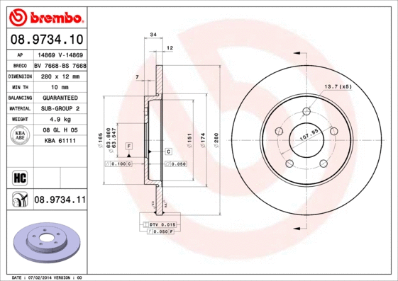 Brake Disc (14869)