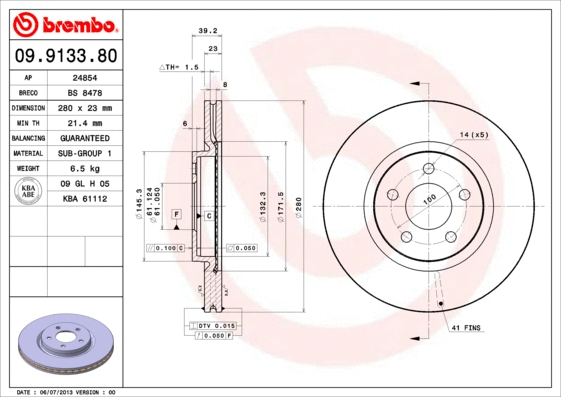 Brake Disc (24854)