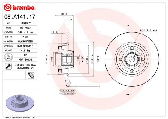 Brake Disc (14919 Y)
