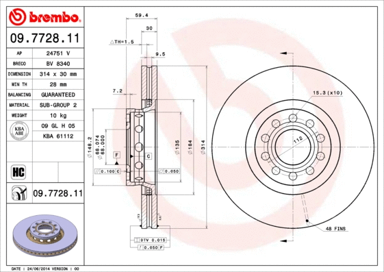 Brake Disc (24751 V)