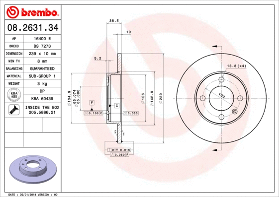 Brake Disc (16400 E)