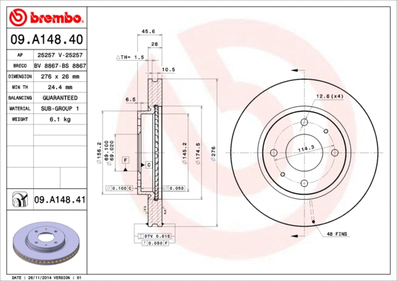 Brake Disc (25257)