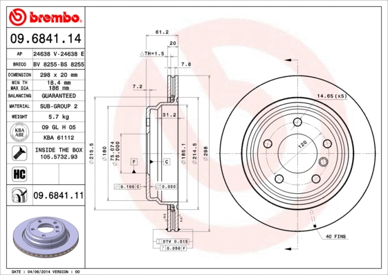 Brake Disc (24638 E)