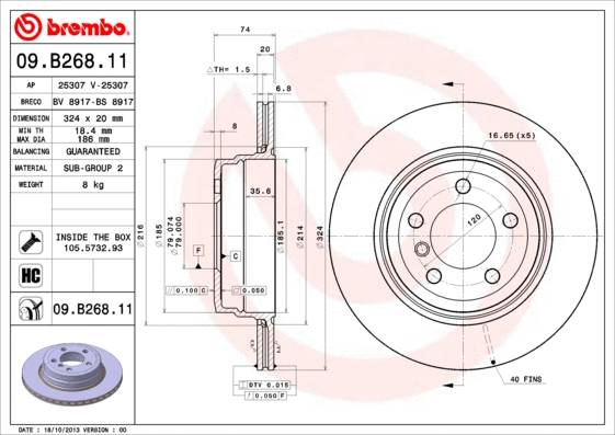 Brake Disc (25307 V)