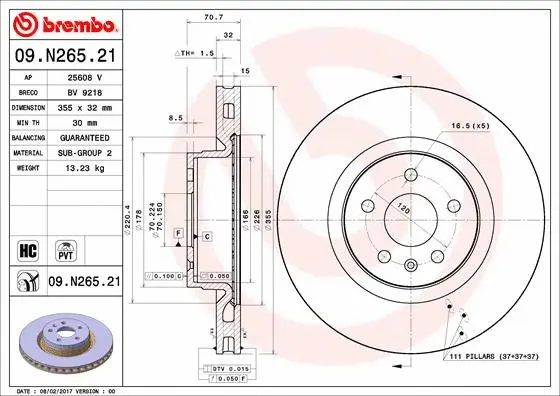 Brake Disc (25608 V)