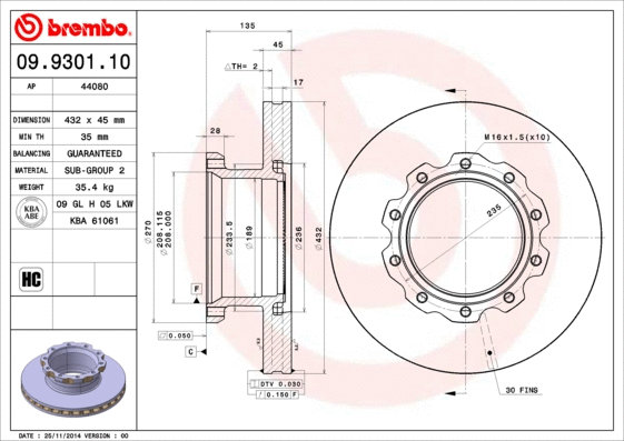 Brake Disc (44080)