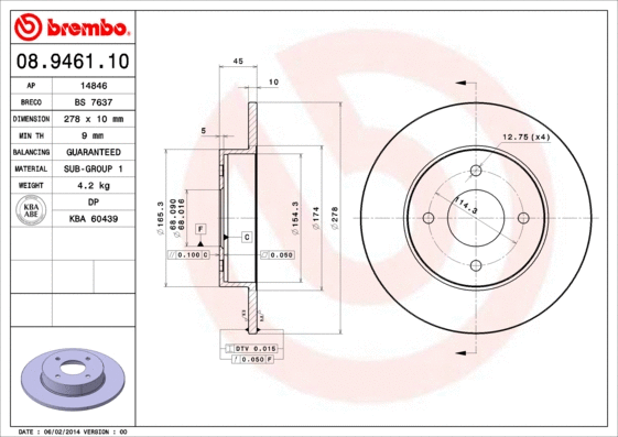 Brake Disc (14846)