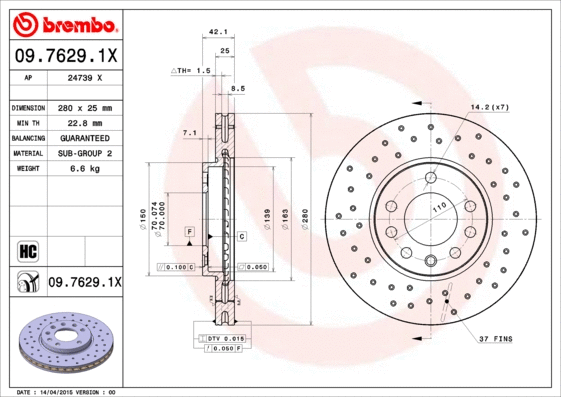 Brake Disc (24739 X)
