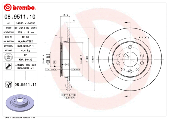 Brake Disc (14853)