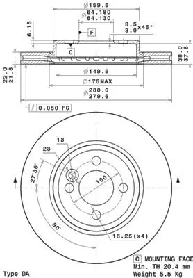 Brake Disc (25169)