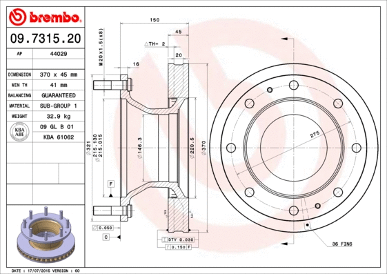 Brake Disc (44029)