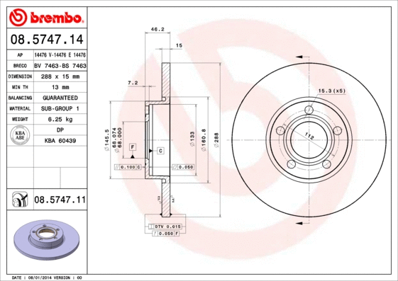 Brake Disc (14476 E)
