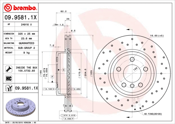 Brake Disc (24916 X)