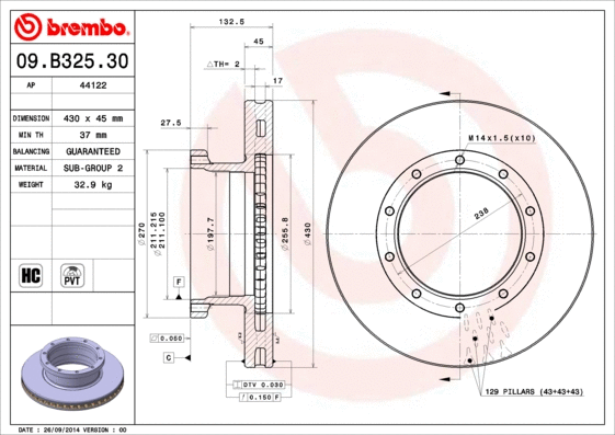 Brake Disc (44122)