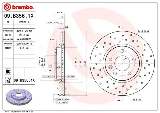 Brake Disc (25321 X)