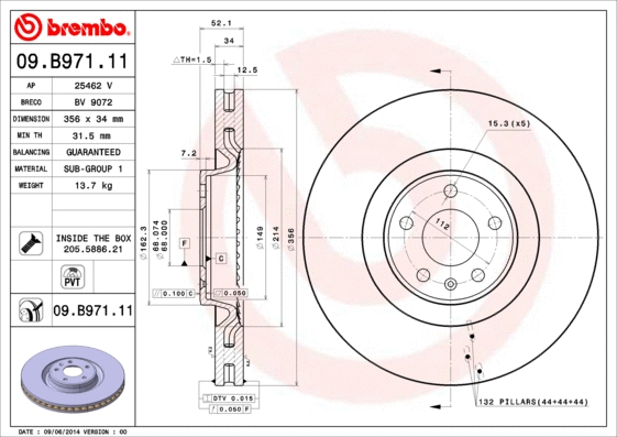 Brake Disc (25462 V)
