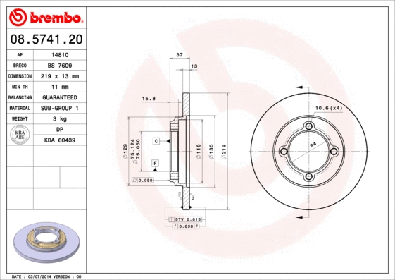 Brake Disc (14810)