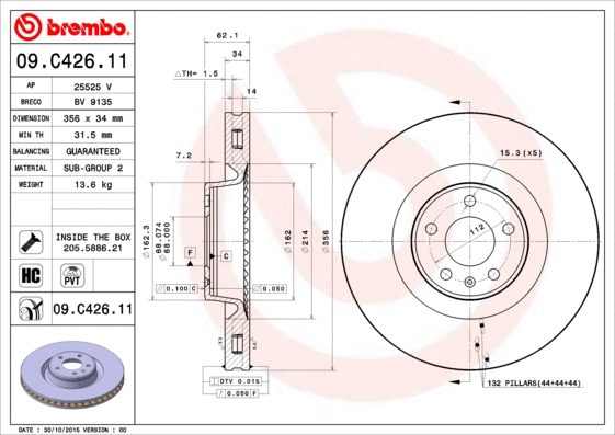 Brake Disc (25525 V)
