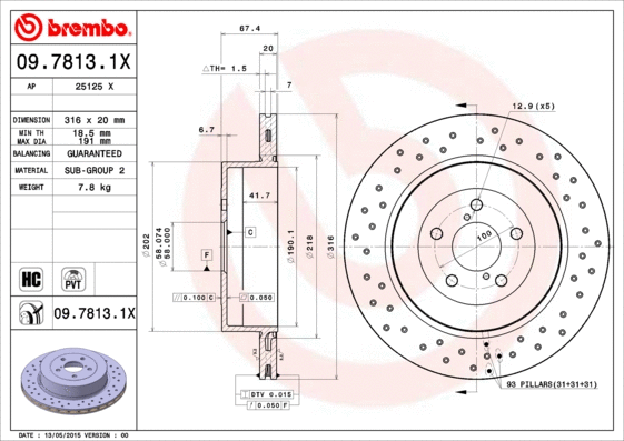 Brake Disc (25125 X)