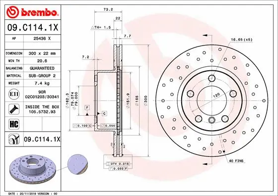 Brake Disc (25436 X)