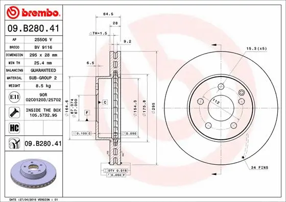 Brake Disc (25506 V)