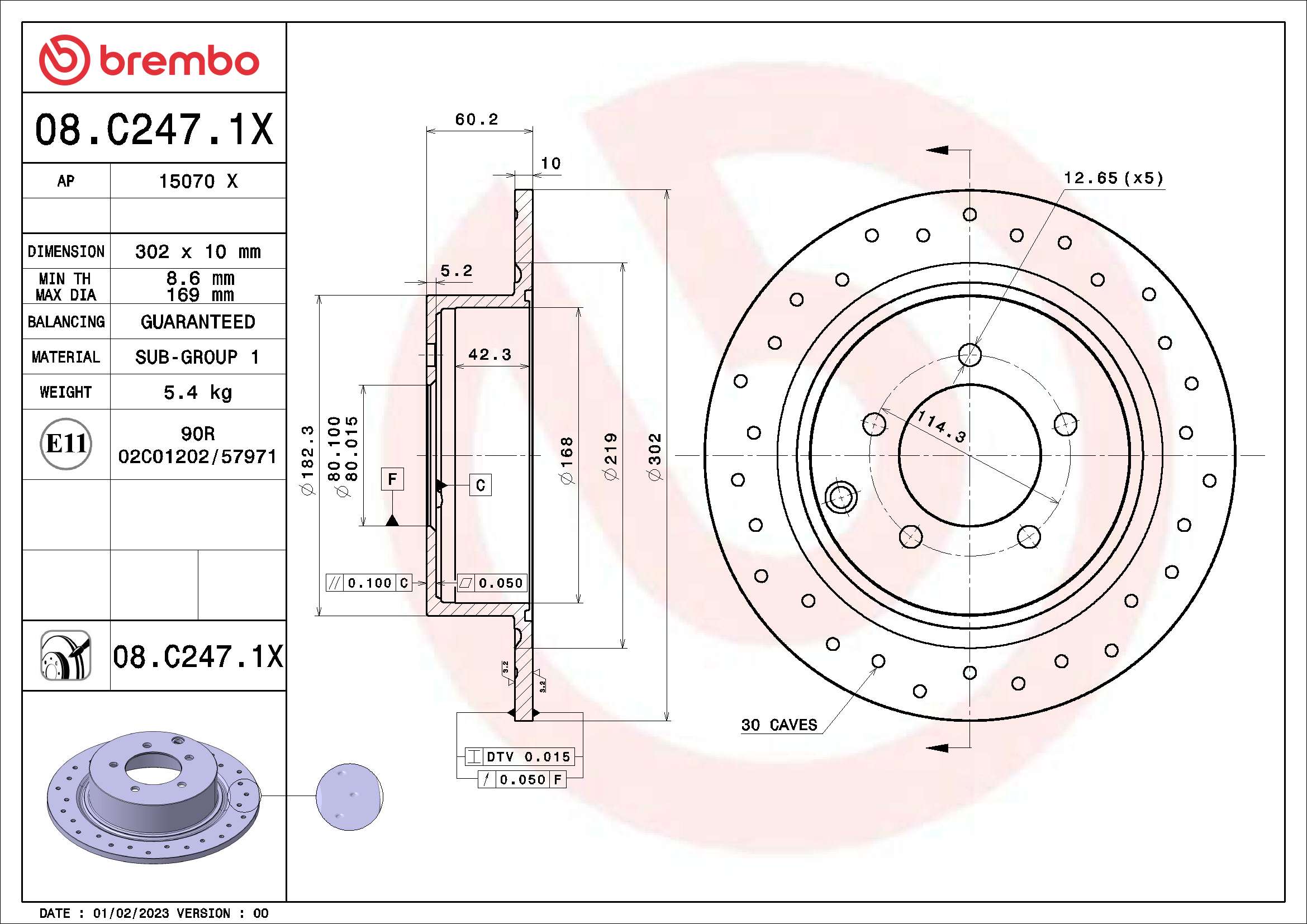 Brake Disc (15070 X)