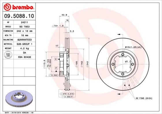 Brake Disc (24211)