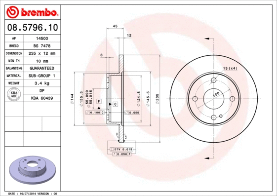 Brake Disc (14500)