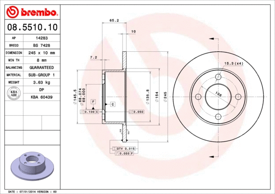 Brake Disc (14283)