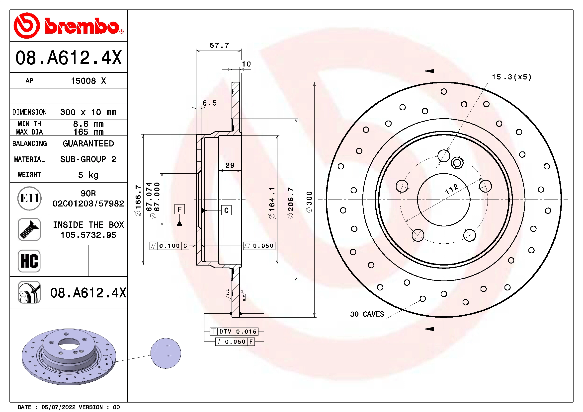 Brake Disc (15008 X)