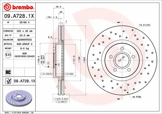 Brake Disc (25185 X)