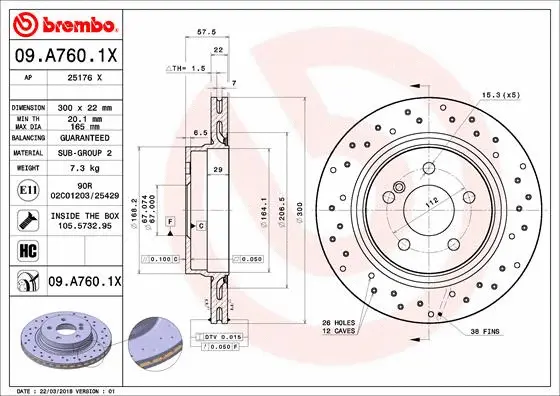 Brake Disc (25176 X)