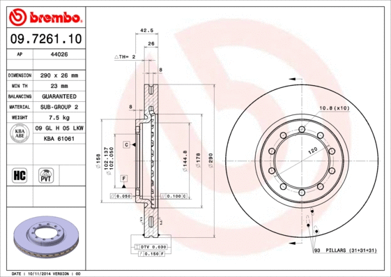 Brake Disc (44026)