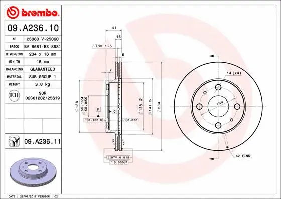 Brake Disc (25060 V)