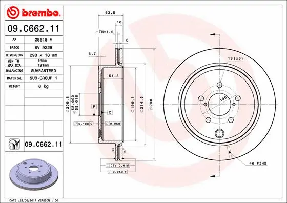 Brake Disc (25618 V)