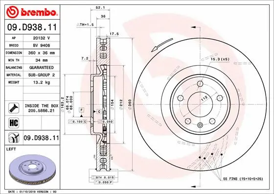 Brake Disc (20132 V)