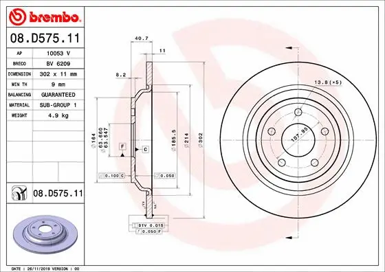 Brake Disc (10053 V)