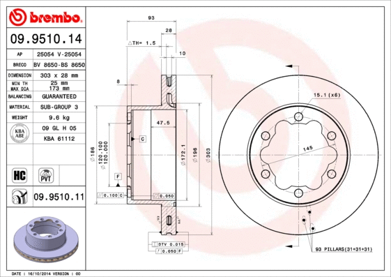 Brake Disc (25054 E)
