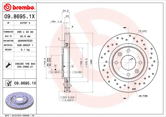 Brake Disc (24787 X)