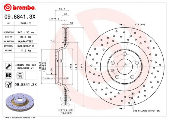 Brake Disc (24891 X)