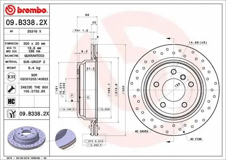 Brake Disc (25316 X)