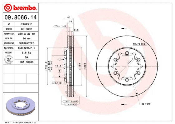 Brake Disc (22023 E)
