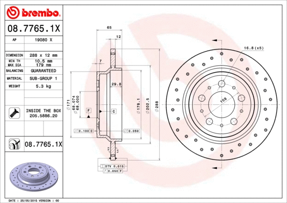 Brake Disc (19080 X)