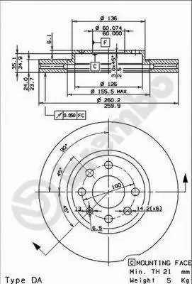 Brake Disc (X 24796)