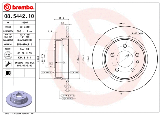 Brake Disc (14307)