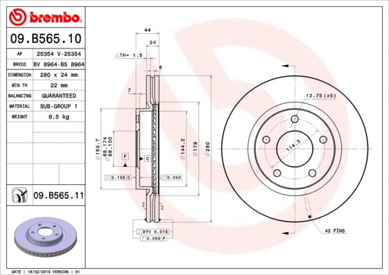 Brake Disc (25354)