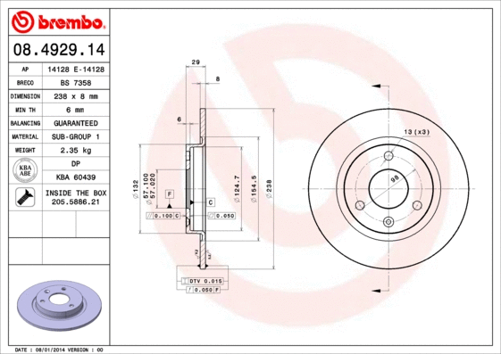 Brake Disc (14128 E)